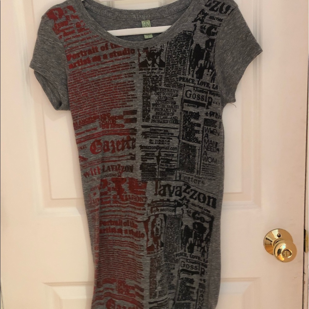 Newsprint T-Shirt Dress